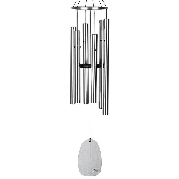 slide 2 of 5, Windchime Bells of Paradise Silver 32"
