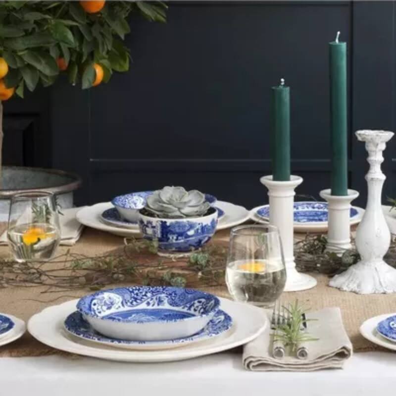 Spode Blue Italian Ascot Cereal Bowl - 8 inch