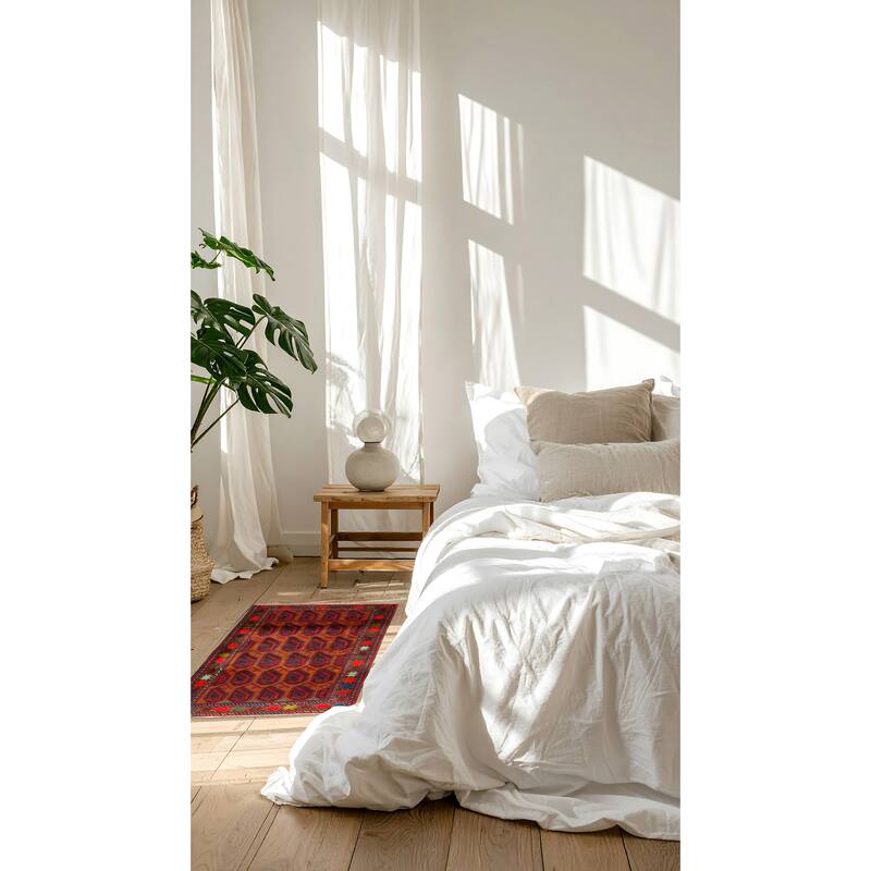 ECARPETGALLERY Hand-knotted Teimani Brown Wool Rug - 2'10 x 4'10