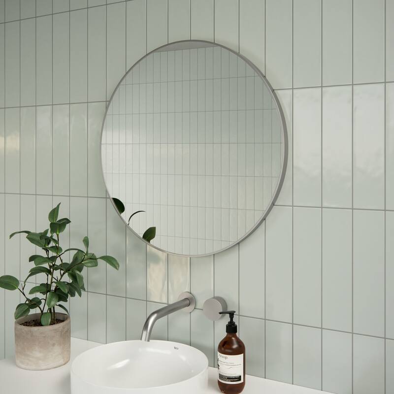 Glass Warehouse SF-R-24 Leia 24" Diameter Contemporary Circular Framed