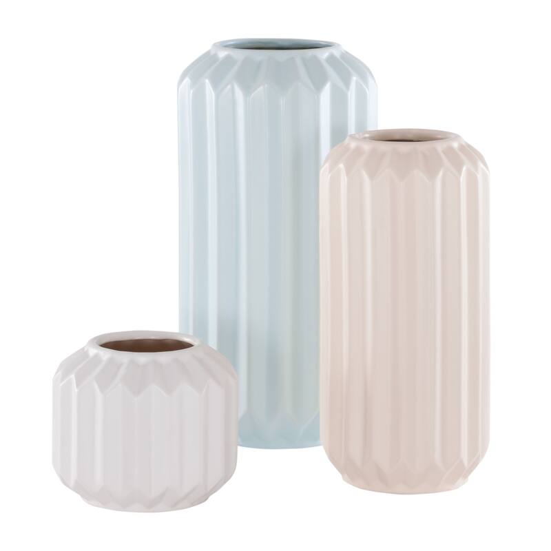 SAFAVIEH Emari Ceramic Decorative Vase (Set of 3) - 6Wx6Dx12H