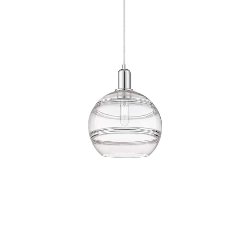 Innovations Lighting 716-1P-13-10 Rochester Pendant Rochester 10" Wide - Polished Chrome / Clear