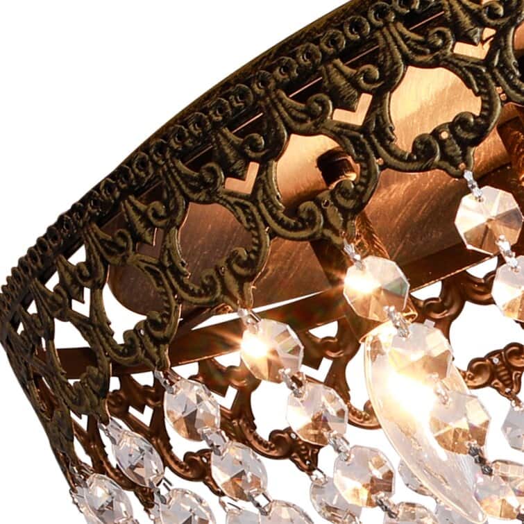 Maxax 4 - Light 15'' Chandelier Style Bowl Flush Mount