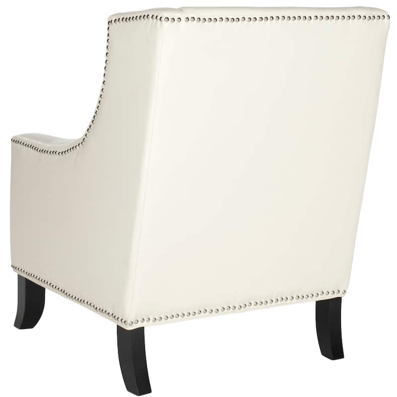 SAFAVIEH Jenilee Antique White Club Chair - 28.3" x 31.1" x 35.8" - 28Wx31Dx36H