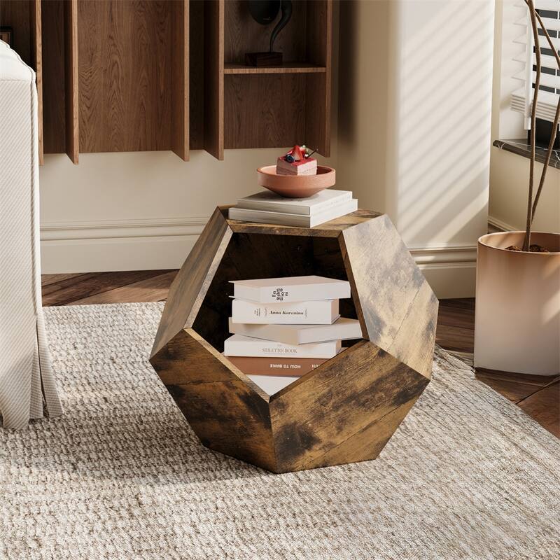 25.98'' Modern Sofa Side Table, MDF Multifunctional Furniture