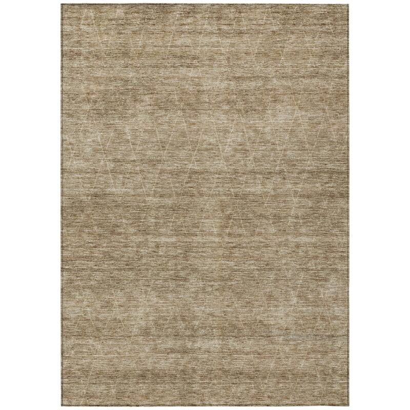 HomeRoots Geometric Transitional Rectangle Outdoor Rug