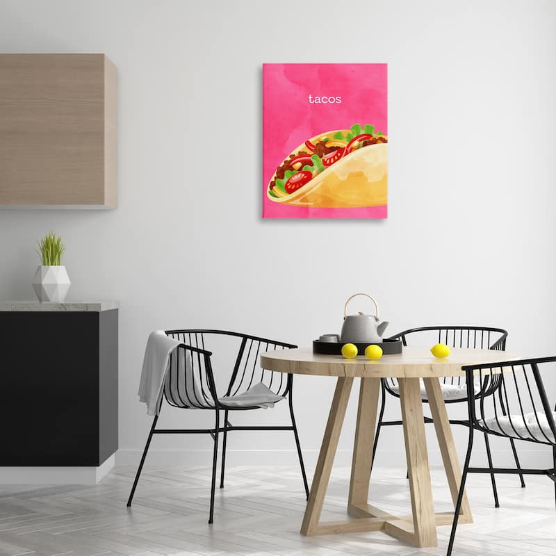 Stupell Tacos Mexican Cuisine Canvas Wall Art Design By Kim Allen