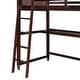 preview thumbnail 15 of 48, Stylish & Simple Twin size Loft Bed with Drawers and Built-in Desk, Wooden Loft Bed with Shelves, Health and Comfort, Espresso