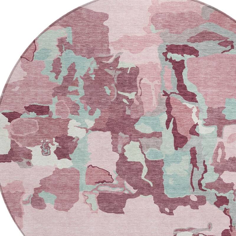 HomeRoots Abstract Transitional Rectangle Outdoor Rug