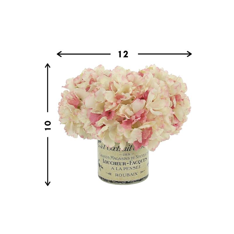 Hydrangea Arrangement in a Glass Vase