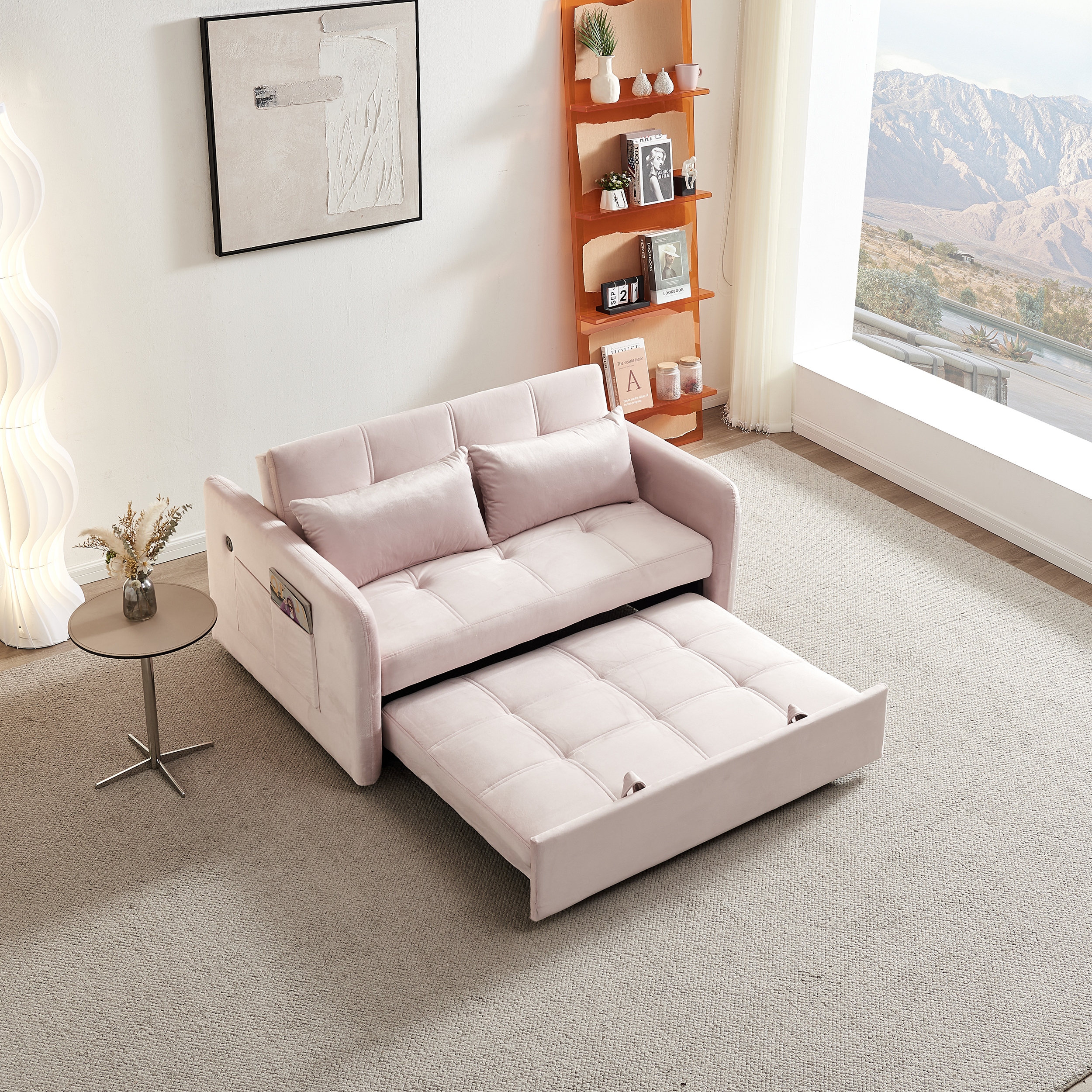 Twin pull out shop sofa