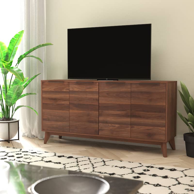 60" Buffet Cabinet with 4 Soft Close Doors and Adjustable Shelves - 15.75"D x 59.25"W x 29.75"H