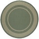 preview thumbnail 18 of 83, SAFAVIEH Courtyard Diann Indoor/ Outdoor Waterproof Patio Backyard Rug 5'3" Round - Green/Beige