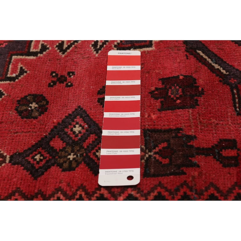ECARPETGALLERY Hand-knotted Andelz Red Wool Rug - 3'6 x 6'5
