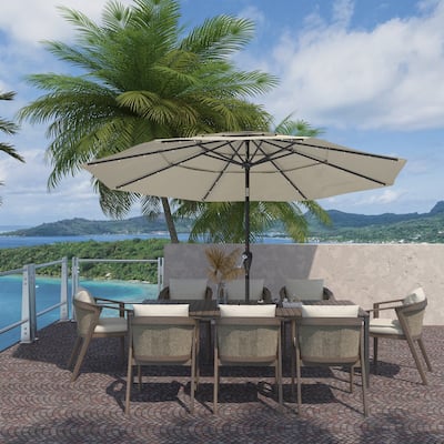 Clihome 11-Ft Outdoor Umbrella Patio UV Protection Umbrella Without Base