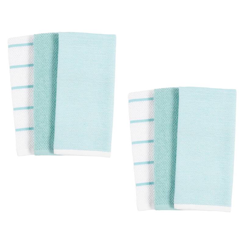 KAF Home Ayesha Curry Mixed Utility Kitchen Towels, Set of 6