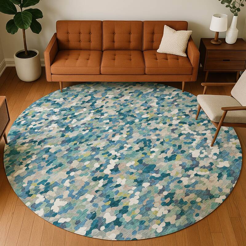 Machine Washable Indoor/ Outdoor Contemporary Halia Chantille Rug