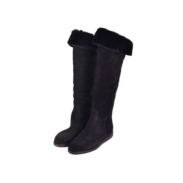 ferragamo shearling boots