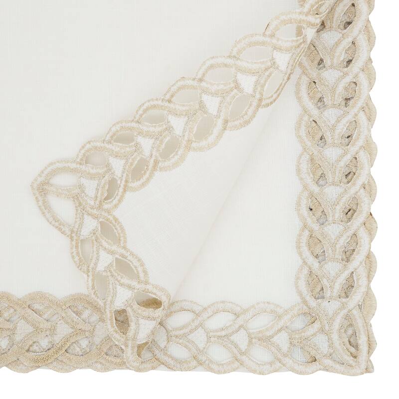Braided Bliss Border Table Runner - 16"x72" - 16"x72" - Gold