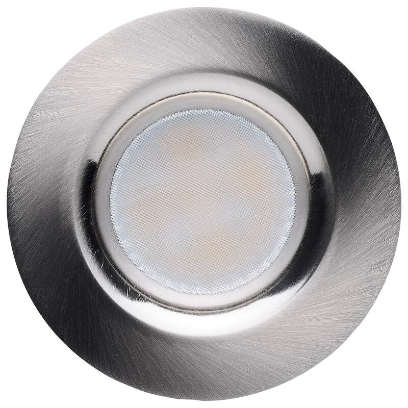 16/20/24W LED Remote Driver Downlight 27K/30K/35K/40K/50K CCT Field Selectable Round Brushed Nickel - Brushed Nickel