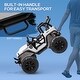 preview thumbnail 5 of 5, Kids Ride On Car, 12V Electric Truck with Wide Seat, Remote Control, Music - White