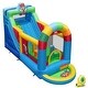 preview thumbnail 10 of 8, Costway Inflatable Bounce House with Climbing Surface Long Slide - Multi-color - See Details