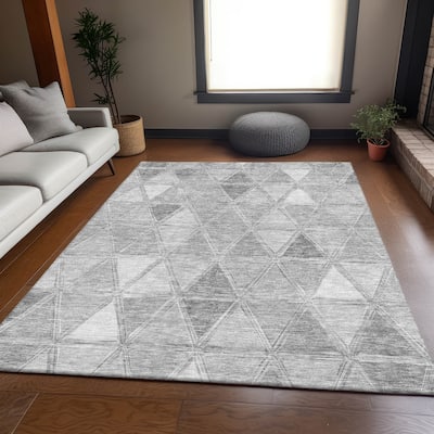 Premium Washable Super Soft Contemporary Mosaic Mayfield Rug