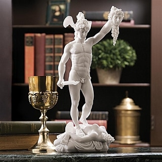 Design Toscano Perseus Beheading Medusa Bonded Marble Statue - Multi-Color