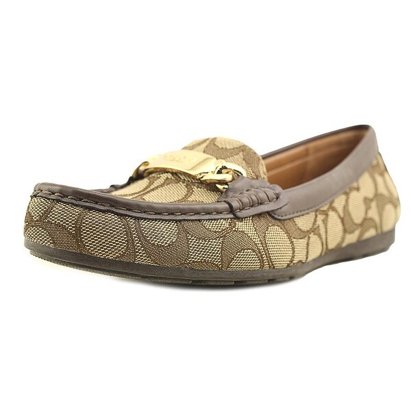 Coach Olive Outlne Sig C Jacqrd Khaki/Chestnut Flats