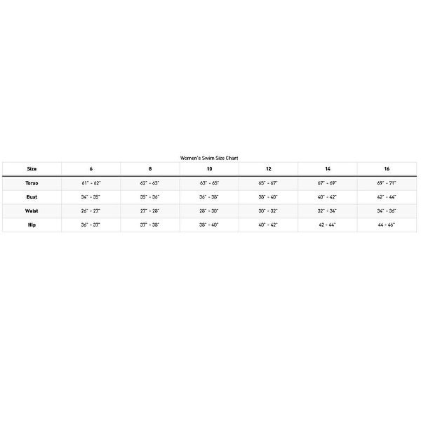 adidas women's swimwear size guide