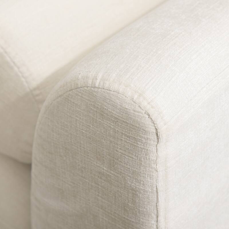 90.6''W Chenille End of Bed Bench With 2 Bolster Pillows,Chaise Lounge,Entryways Bench