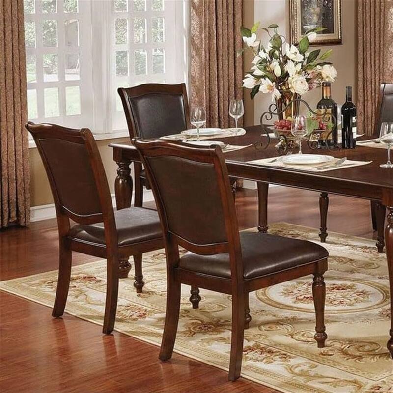 Luxurious Traditional Dining Chairs Solid wood Seat (Set of 2)