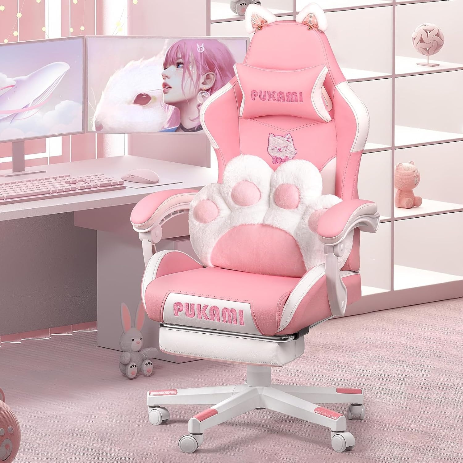 Pillow gaming chair top