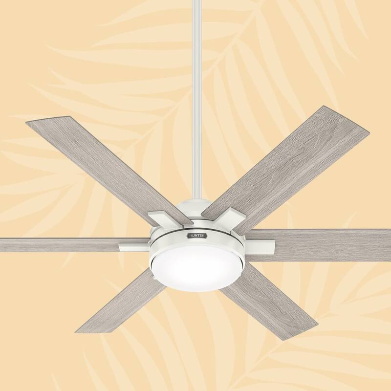 Hunter 52" Georgetown Windmill Ceiling Fan w/LED Light, Remote & Easy 1-2-3 Installation!