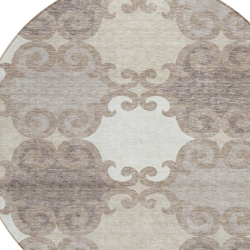 HomeRoots Trellis Transitional Rectangle Outdoor Rug