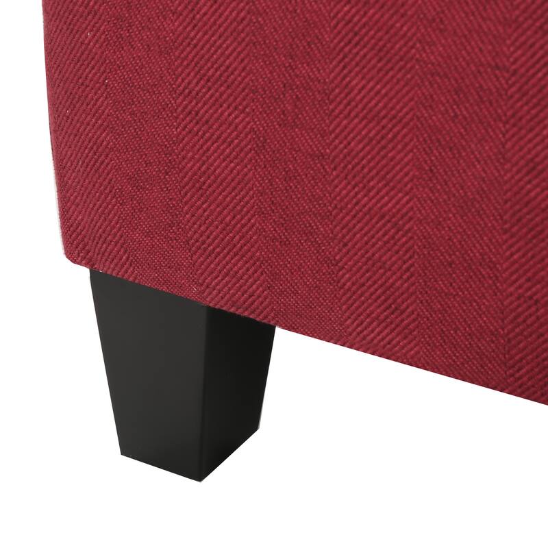 Cleo Fabric Storage Ottoman Bench by Christopher Knight Home