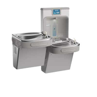 Elkay LZSTL8WS-PF ezH2O Bi-Level Wall Mounted Drinking Fountain with