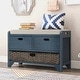 preview thumbnail 30 of 35, Storage Bench with Removable Basket and 2 Drawers, Fully Assembled Shoe Bench with Removable Cushion