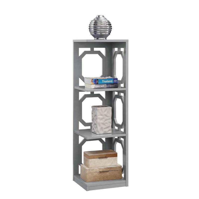 Convenience Concepts Omega 3 Tier Corner Bookcase