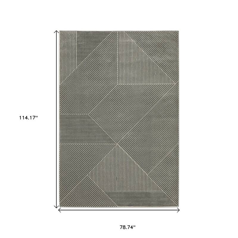 HomeRootsGeometric Modern Rectangle Area Rug