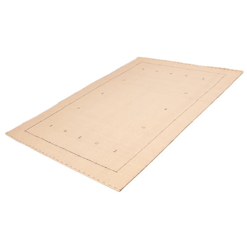 Kashkuli Gabbeh Cream Rug 7'10" x 11'1" - 7'10 x 11'1