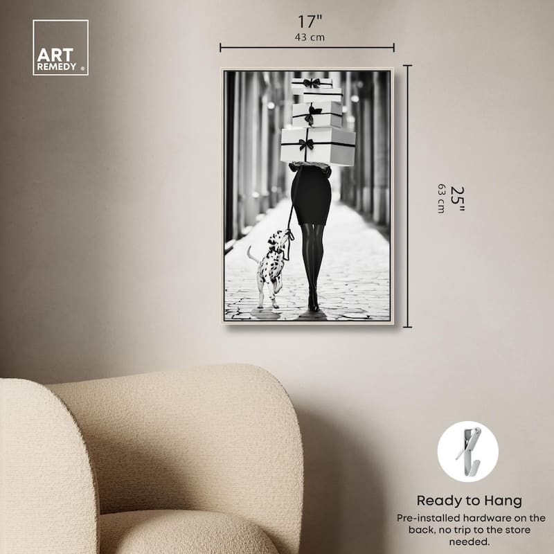 City Dalmatian Canvas by Art Remedy