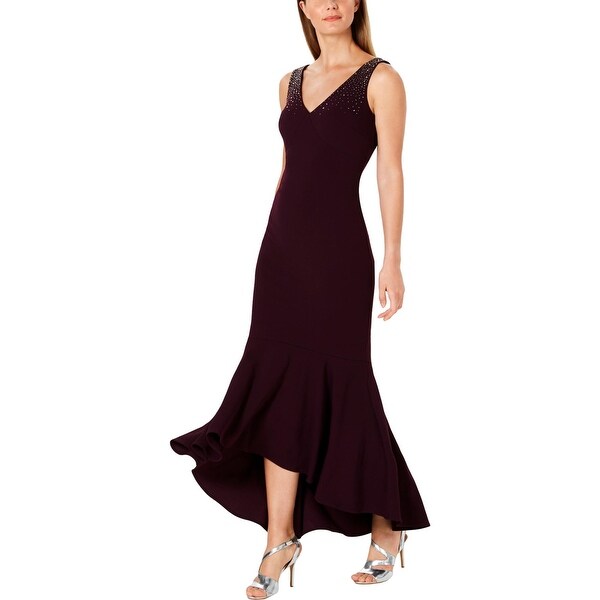 Calvin Klein Womens Formal Dress V-Neck Hi-Low. Opens flyout.