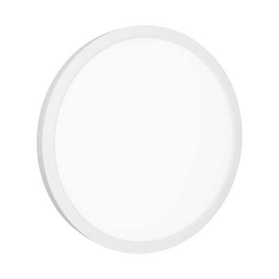 Luxrite 9 Inch Surface Mount LED Ceiling Light, 18W, 1200 Lumens, Dimmable, Wet Rated, Energy Star, White Finish
