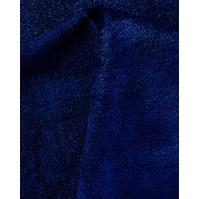 Fine Vibrance, One-of-a-Kind Hand-Knotted Area Rug - Purple, 7' 10" x 10' 3" - 7' 10" x 10' 3"