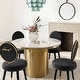 preview thumbnail 21 of 22, Kylie Oval-back Armless Velvet Dining Chair