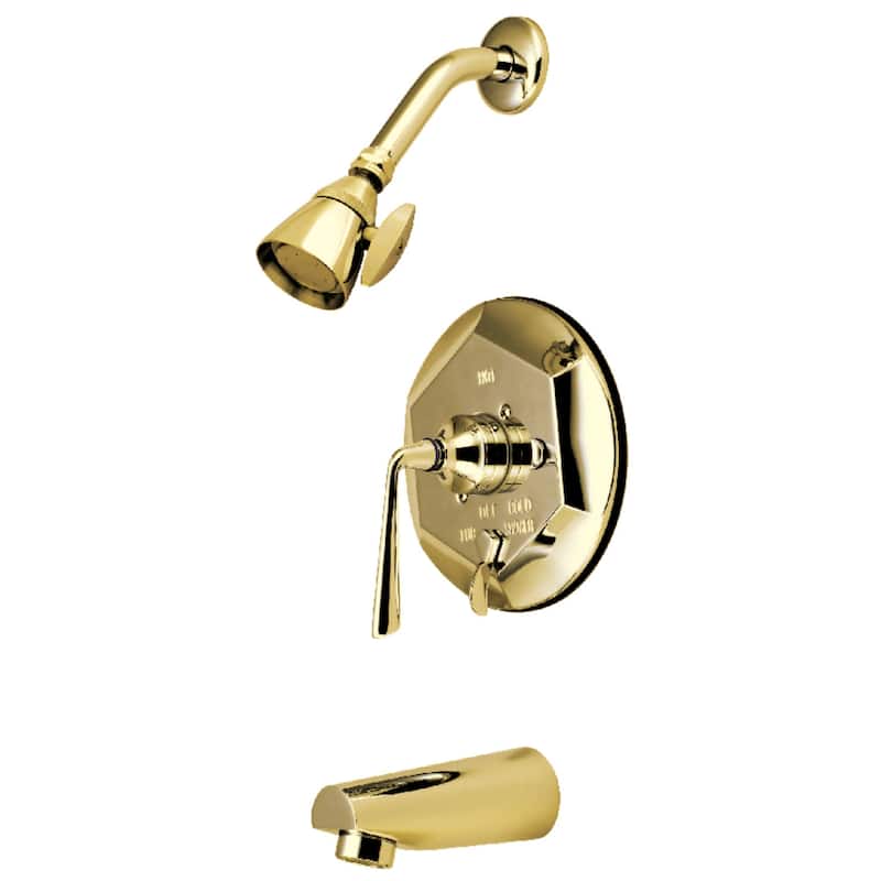 Kingston Brass Silver Sage Tub and Shower Trim Package with 1.8 GPM