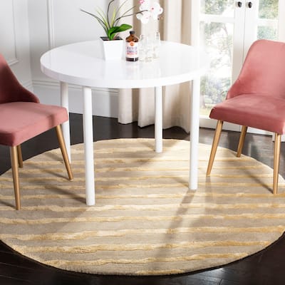SAFAVIEH Handmade Soho Vitaliana Stripes N.Z. Wool Rug