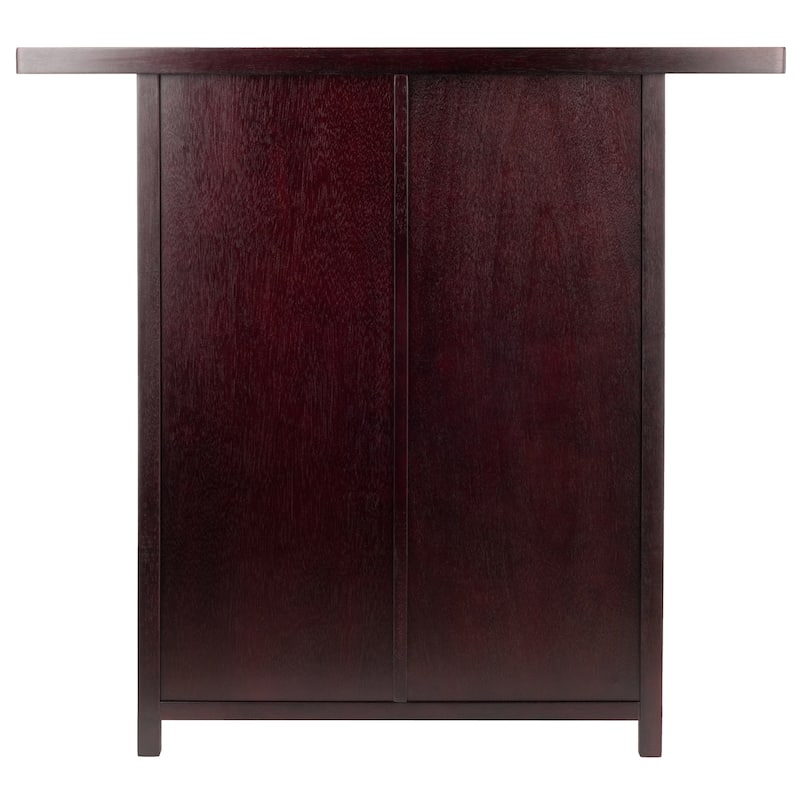 Macon Wine Bar, Espresso - 40 x 15.59 x 37.8 inches