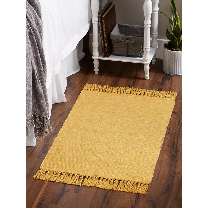 DII Gray and Off White 2-Tone Ribbed Rug 2x3 Ft - 24.0 In. L X 36.0 In. W X 0.2 In. H